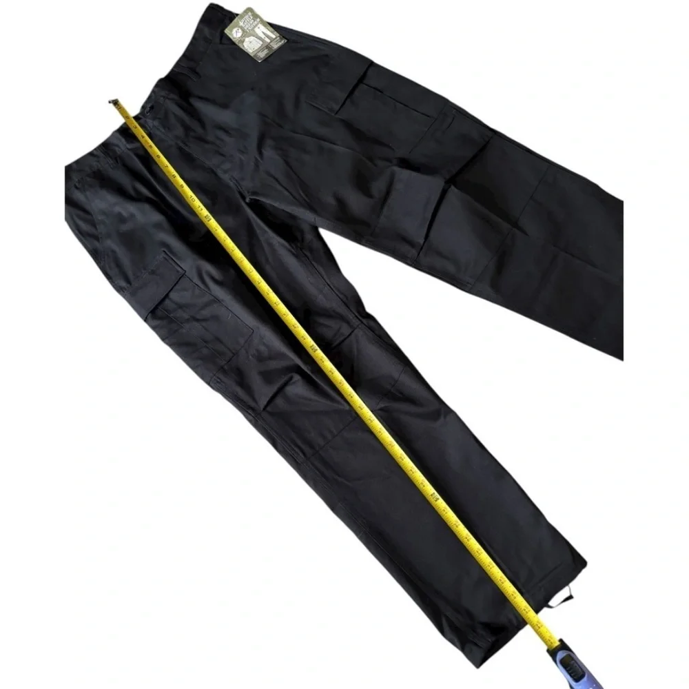 NWT Rothco Battle Dress Uniform Men’s Black Cargo Pants Size XL. 39/43